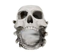 Generico Jewelry Organizer, Skull Trinket Storage Stand, 5.51x4.53x5.04 Inches, Skeleton Design, Multi-Level Holder, Gothic Display Tower Rack for Bedroom Bathroom Dorm Desk Vanity Gift