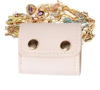 Generico Jewelry Travel Case | Mini Foldable Purse With Buckle - Neat And Secure Foldable Jewelry Organizer Travel,User-Friendly For Necklaces Earrings Bracelets Brooches Closet Drawer Pocket