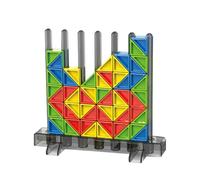 Generico Jigsaw Tangram, Brain Teasers Educational Toy, Colorful STEM Building Blocks Set, Pattern Shape Sorting Game, Creative Skill Builder, Kids, Gift, Learning, 5.91x5.51x1.97 inches