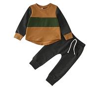 Generico Jogger Tuta Autunno Inverno Bambini Completo T Shirt Pantalone Da Calcio Ragazzo 2 Pezzi Costume Felpa Con Cappuccio Zip/Pullover Per Regalo