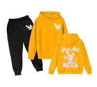 Generico Jogger Tuta Autunno Inverno Bambini Ragazzi Felpa con Cappuccio Set di Felpe per Ragazzo E Bambine Top+Pantalone Pantaloni Outfit Ragazze Sportiva
