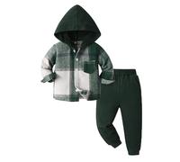 Generico Jogger Tuta Autunno Inverno Bambini Ragazzi Felpa Pullover Set Casual Top+Pantalone per Ragazze Abbigliamento Taglie Forti Tute Sportive 2-14 Anni
