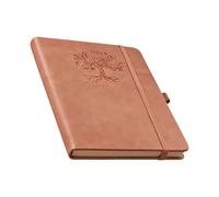 Generico Journal Notebook - PU Paper | Retro Hardcover Notebook Flat-Sheet Journal | Leather Cover Writing Notebooks For Work Study Travel Planning Writing Tracking School
