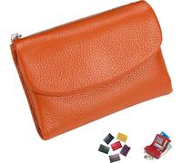 Generico Joyfullygo Wallet, Unisex Pebble Leather Wallet, 2025 New Coin Card Purse with Credit Card Holder, Coin Holder & Cash Slots (E)
