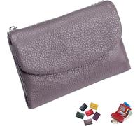 Generico Joyfullygo Wallet, Unisex Pebble Leather Wallet, 2025 New Coin Card Purse with Credit Card Holder, Coin Holder & Cash Slots (P)