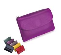 Generico Joyfullygo Wallet, Unisex Pebble Leather Wallet, Relevantk Wallets, Small Compact Pocket Purse for Coins, Cards (Purple*C)