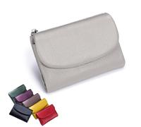 Generico Joyfullygo Wallet, Unisex Pebble Leather Wallet, Relevantk Wallets, Small Compact Pocket Purse for Coins, Cards (Gray)