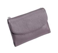 Generico Joyfullygo Wallet Unisex Pebble Leather Wallet Relevantk Womens Soft Small With Rfid Anti-Theft Protection Waterproof And Large Capacity (Linen Blue) (Taro Purple)