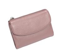 Generico Joyfullygo Wallet Unisex Pebble Leather Wallet Relevantk Womens Soft Small With Rfid Anti-Theft Protection Waterproof And Large Capacity (Linen Blue) (Pink)