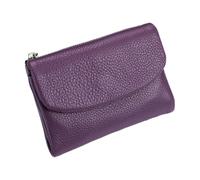 Generico Joyfullygo Wallet Unisex Pebble Leather Wallet Relevantk Womens Soft Small With Rfid Anti-Theft Protection Waterproof And Large Capacity (Linen Blue) (Light Purple)
