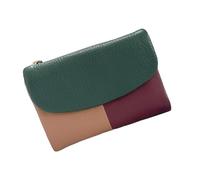 Generico Joyfullygo Wallet Unisex Pebble Leather Wallet Relevantk Womens Soft Small With Rfid Anti-Theft Protection Waterproof And Large Capacity (Linen Blue) (Contrast color - blue)