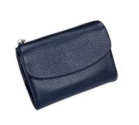 Generico Joyfullygo Wallet Unisex Pebble Leather Wallet Relevantk Womens Soft Small With Rfid Anti-Theft Protection Waterproof And Large Capacity (Linen Blue) (Dark Blue)