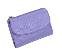 Generico Joyfullygo Wallet Unisex Pebble Leather Wallet Relevantk Womens Soft Small With Rfid Anti-Theft Protection Waterproof And Large Capacity (Linen Blue) (Lavender Purple)
