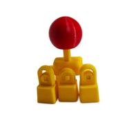 Generico Joystick di ricambio con tasti direzionali WASD stampati in 3D controller modificato per migliorare l'esperienza di gioco con le tastiere meccaniche, facile da installare (giallo)