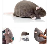 Generico Jumbo Rat Plush, 2026 New Chonky Rat Plush,Cute Chubby MousePlush For Kids & Adults,Oversized Realistic RatStuffed Animal,Realistic Cute Rats Pillow for Kids (Brown, 90cm)