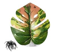 Generico Jumping Spider Plants Realistic Pet Habitat Decor with Suction Cup for Greenhouse Terrariums Snake Enclosures Hermit Crab Tanks Indoor Pet Rooms Bird