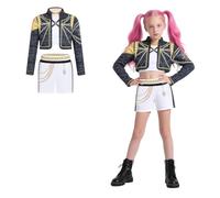 Generico K-Pop Animes Cosplay Costume Carnevales Bambina, Completo Set Bambina Bambino Uniforme Stage Performance Vestire Bambini Halloween Gioco di Ruolo Carnevales Partys