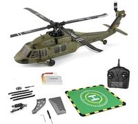 Generico K170 Elicottero RC per Adulti, Modello di Elicottero telecomandato UH-60L 170 Dimensioni 2.4G 4CH, Aereo da Interni Che vola per Adulti Principianti,1 Battery