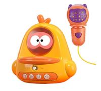 Generico Karaoke Kids, Singing Toy, Cartoon Design Portable Handheld Device Electronic Components Lightweight Fun Activity, Microphone Toy for Kids, 3.94x3.66x3.66inches