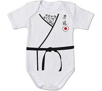 Generico Karate kimono baby - Regalo zia zio Body Neonato Manica Corta (6-9 mesi)