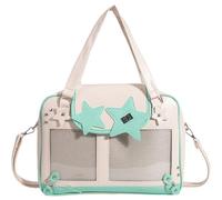 Generico Kawaii Ita Bag, Cute Star-Shaped Shoulder Bag for Anime Pin Display, Cute Messenger Bag for Pins and Anime Fans (Green)