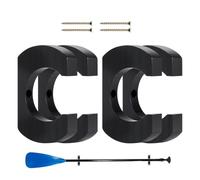 Generico Kayak Paddle Holder Wall Mount 4 Pieces Oars Organizer | Canoe Paddle Storage Rack for Collectors Canoeists Kayakers Fishermen Paddlers Anglers Garage Shed Basement Cabin