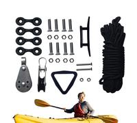 Genérico Kayak Trolley Kit - Completo Paracord Rigging Bundle, Durable Metal Fittings, Adjustable Hook Components, Resistant Parts | Anchoring System, Boat Accessory Kit, Camping Support Gear