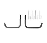 Generico Kayak Wall Mount - Steel And Foam 38x27cm, Heavy Duty Storage Rack 1 Pair | Surfboard, Ski, Paddleboard, Canoe, Wakeboard, Bike, Ladder Holder for Indoor Living Room, Dorm, Garage