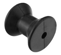 Generico Keel Roller Assembly - 3 inch Bow Support Wheel, Durable Black Rubber Construction, 1 2 inch Shaft Fit | Trailer Guide Replacement Hardware for Skiff Marine Ramp Use