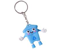 Generico Keeychain carina- Mini Cestino Can Keychain | Cannello di cannelli per spazzatura dei cartoni animati | fascino del portachiavi, costruzione robusta, per zaino, borsa, bagagli, retrovisore,