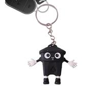 Generico Keeychain Dello Zaino - PVC, Ciondolo Con Cartone Animato Con La Spazzatura Compatta | Accessorio Decorativo Durevole Divertente, Keyring Per Borsa, Bagagli, Borsa Da Scuola, Auto,