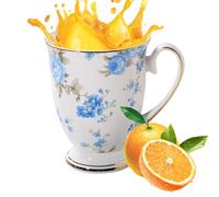 Genérico Keramik-Teetasse, Handgefertigte Keramiktasse, Florale Kaffeetasse Mit Henkel, Kaffeetassen In Leuchtenden Farben Und Mustern, Teetasse Aus Porzellan Aus Knochenporzellan Für Kaffeegetränke)