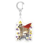 Generico Key Chain, Animal Pendants, Lightweight Build Compact Size Dog Design Animal Lover Easy Clip Stylish Accent Everyday Carry Portable, Acrylic Ornament for Backpack