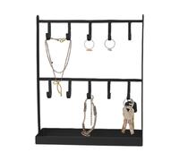 Generico Key Chain Display Stand Metal Bracelet Organizer with 10 Hooks