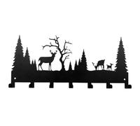 Genérico Key Hanger | with 7 Hooks Adhesive Metal | Decorative Entryway Key Holder Rack | for Front Door Bedroom Kitchen Bathroom Entryway Office Home Decor Apartment Towel Bag Hat