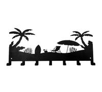 Genérico Key Hanger | with 7 Hooks Adhesive Metal | Decorative Entryway Key Holder Rack | for Front Door Bedroom Kitchen Bathroom Entryway Office Home Decor Apartment Towel Bag Hat