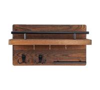 Generico Key Hanger - Wooden Retro Decorative Hanger, Household Wall Accessory, With Easy Handling | Key Rack Organizer for Wall with Floating Shelf Hook for Mail, Coat, Home, Hat, Backpack, Purse