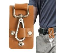 Generico Key Holder For Belt - Belt Key Holder | Detachable PU Leather Lanyard | Elegant PU Leather Keyring | Keys Belts Clip For Men Nurse Duty Purse Work Security Law Enforcement