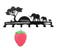 Generico Key Holder Wall Mount - Metal Key Rack Wall Mount | Metal Adhesive No-drill Keys Holder With 7 Hooks Adhesive Metals For Front Door Entryway Hallway Living Room Kitchen Bathroom Office Home