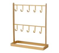Generico Key Ring Holder Metal Space-saving Hanger with 10 Hooks