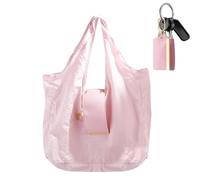 Generico Keychain Bag Portable Reusable - Large Capacity Folding Purse Tote | | Foldable Compact Shopping Bag Clip On Pocket Travel Grocery Tote Eco Friendly Washable Handbag Carrier Accessories