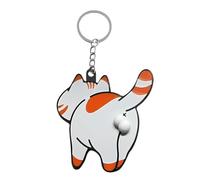 Generico Keychain Cat, Kitten Bag Pendant, Cats Rotating Ball, Funny Animal Charm Accessory, Sturdy Pendant Clip for School Bags, Backpack, Purse, Gift, Kittens Lovers, Teens, Women, Kids