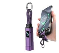 Generico Keychain Charging Cable - 65W 4 In 1 Power Data Link Cable, Digital Display Fast Charge Cord | multii Connector Energy Transfer Solution For High Speed Device syncc Utility Backpacking Trips