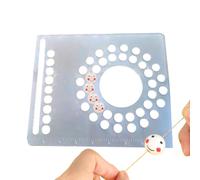 Generico Keychain Design Board - Acrylic Bracelet Bead Board | Beading Boards Acrylic Wristband Beading Trays | Wristlet Keychain Tools Wristband Maker Jewelry Making Supplies Jewelry Charm Bracelet