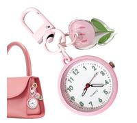 Generico Keychain Watch - Cute Luminous Portable Timepiece Cartoon Bag Pendant Aesthetic Design, Glowing + High Precision Quartz Movement | Reinforced Zinc Alloy Housing - For Women & Children