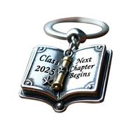 Generico Keyrings Graduation-Keychains Senior A Forma Di Libro 2025 | Regalo Per Tastiera Ricordo In Acciaio Inossidabile Per Figlia, Figlio, Nipote, Nipote, Insegnante, Mentore, College O Lice