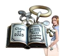 Generico Keyrings Graduation-Keychains Senior A Forma Di Libro 2025 | Regalo Per Tastiera Ricordo In Acciaio Inossidabile Per Figlia, Figlio, Nipote, Nipote, Insegnante, Mentore, College O Lice
