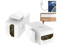 Generico Keystone Jack,2pcs Insert Coupler Adapter | Hd Extension Straight Head Wall Mount Module For Projectors Hdtvs Players Computers
