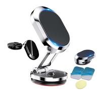 Generico Kicklo Phone Holder, Kicklo 360 Degree Rotatable Car Dashboard Mount - Dashboard Cars Mount for All Phone (Silver)