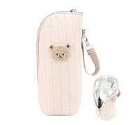 Generico Kid Bottle Carrier, Thermal Feeding Bag, Milk Storage Tote | Bear Design With Thermal Lining Helps Maintain Bottle Temperature, Portable Tote For Daycare, Travel, Outdoor Trips And Daily